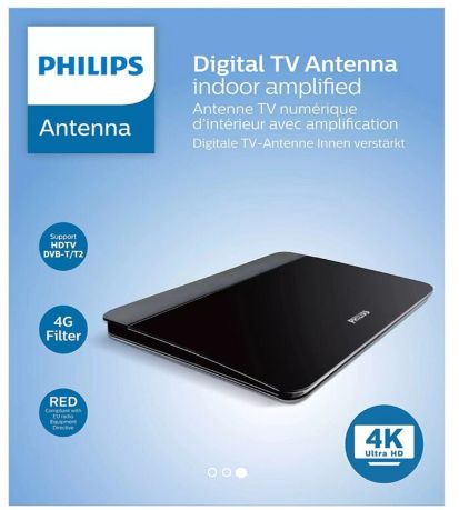 ANTENA TV DIGITALA 4K PHILIPS pentru receptie canale tv terestre