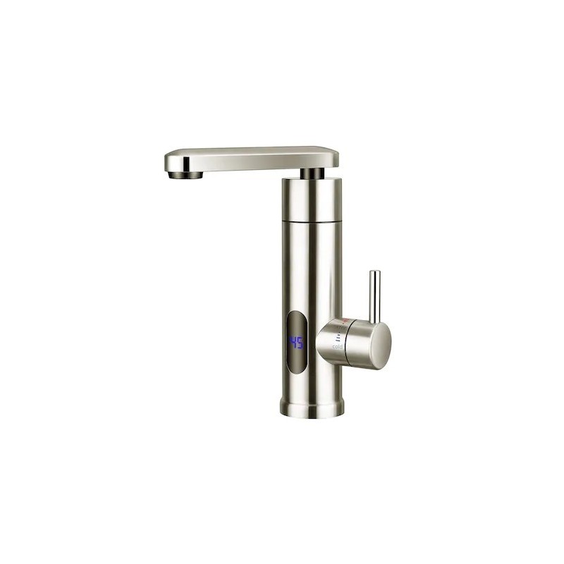 Robinet instant pentru incalzit apa - din Inox cu termostat 3000W afisaj LED