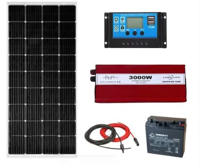 Kit solar fotovoltaic off grid invertor 3000W