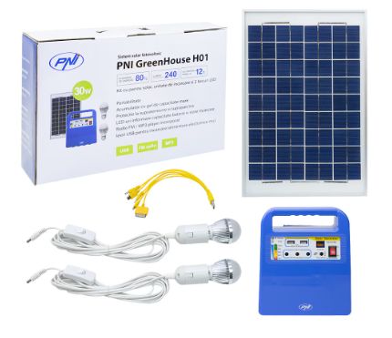Sistem solar fotovoltaic PNI GreenHouse H01, 30W