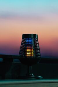 solar insect killer torch with led light