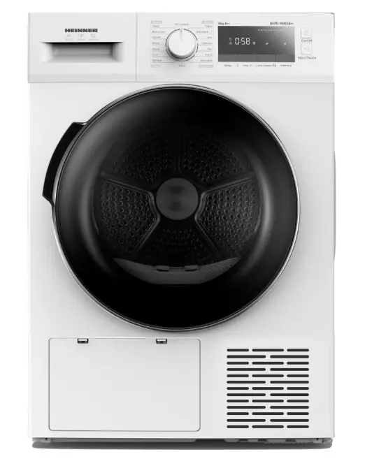 Uscator de rufe Heinner HHPD-M8G3A++, Pompa de caldura, 8 kg